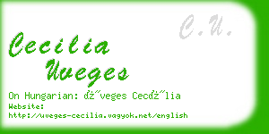cecilia uveges business card